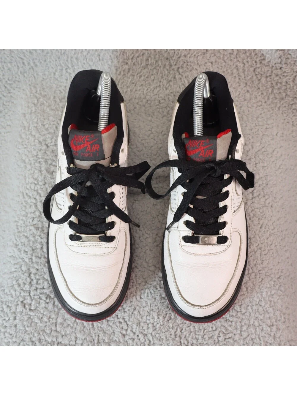 Nike Air Force One Low 5.5Y White Varsity Red 320335-111